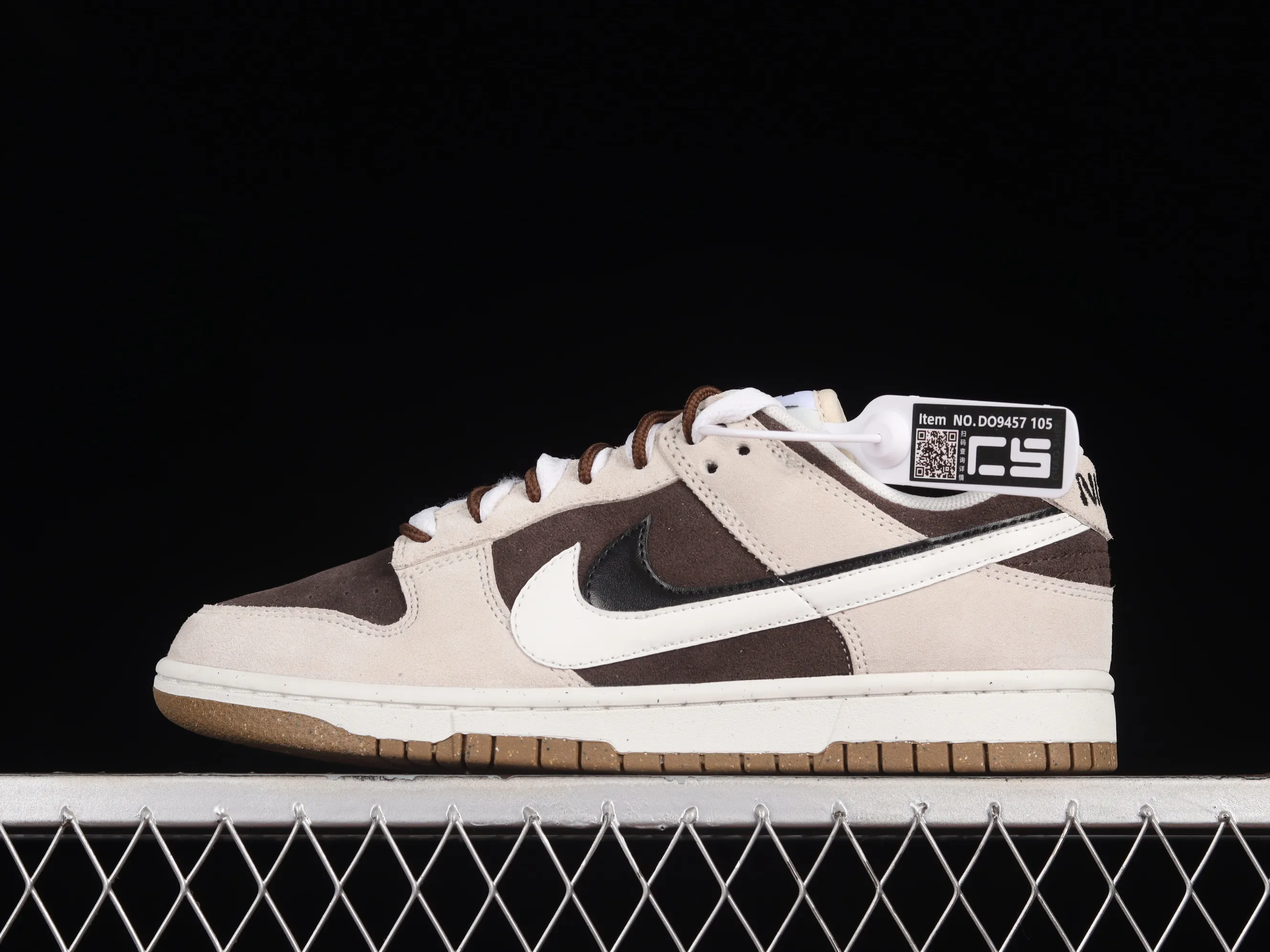 All categories Nk SB Dunk series Nk SB Dunk Low low-top sneakers Nk SB Dunk Low "85" gray and white double hook SB low-top sports and leisure sneakers DO9457-105
